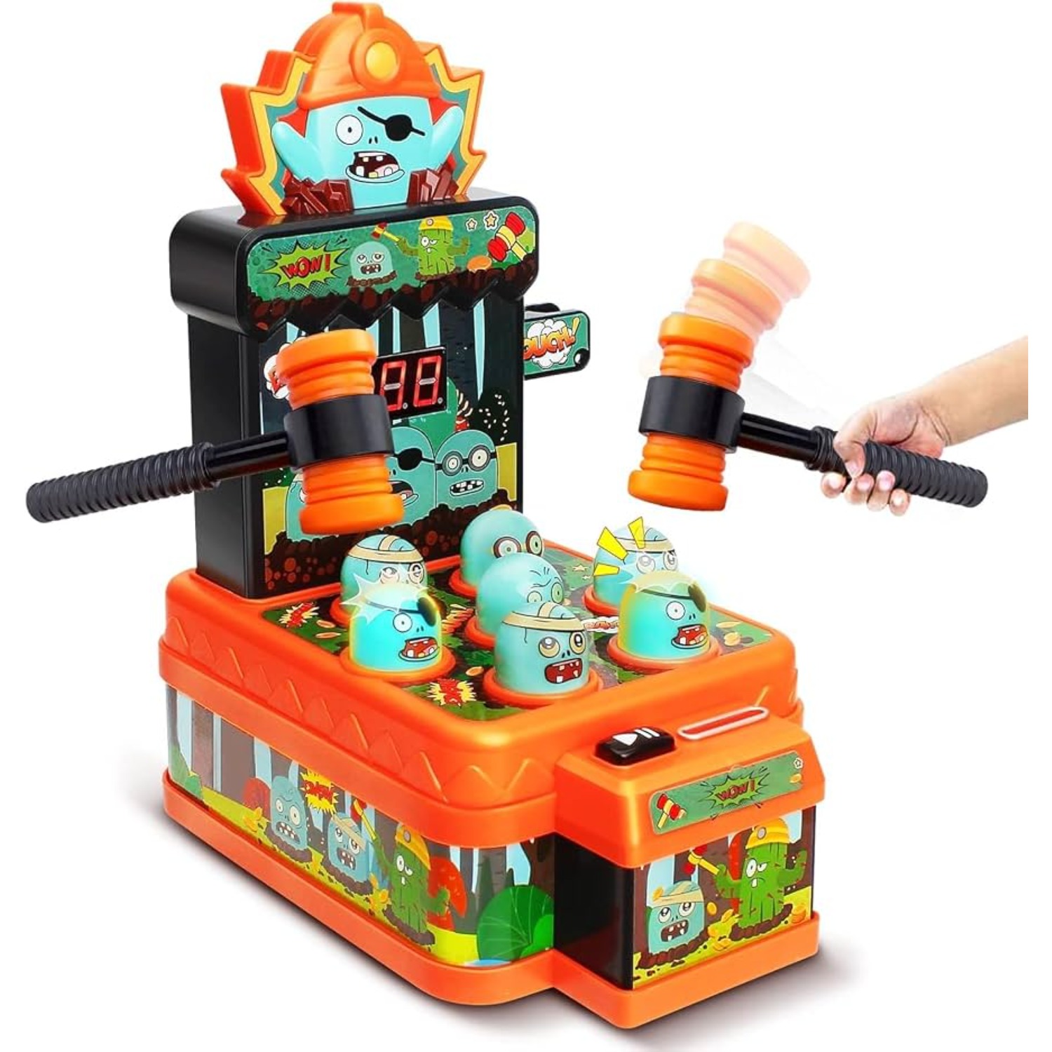 Skee Ball Arcade - Zombies Whack Game Toys for Kids