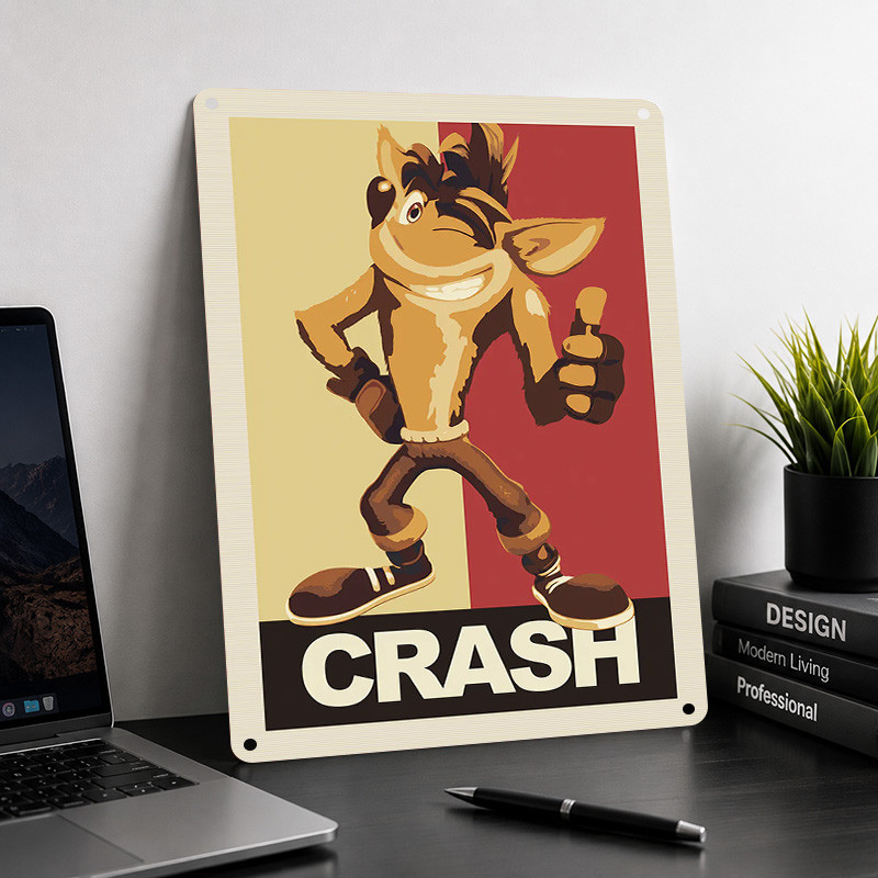 Crash Bandicoot Textured Poste - Arcade Quest recension och pris