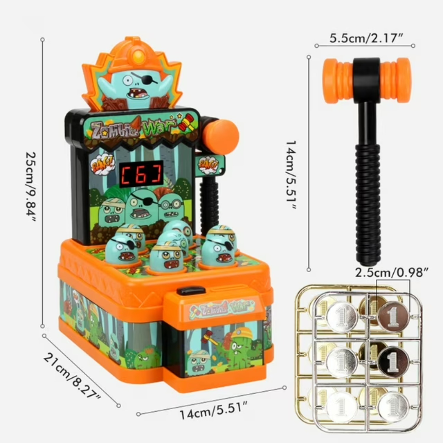 Zombies Whack Game Toys for Ki - Skee Ball Arcade recension och pris
