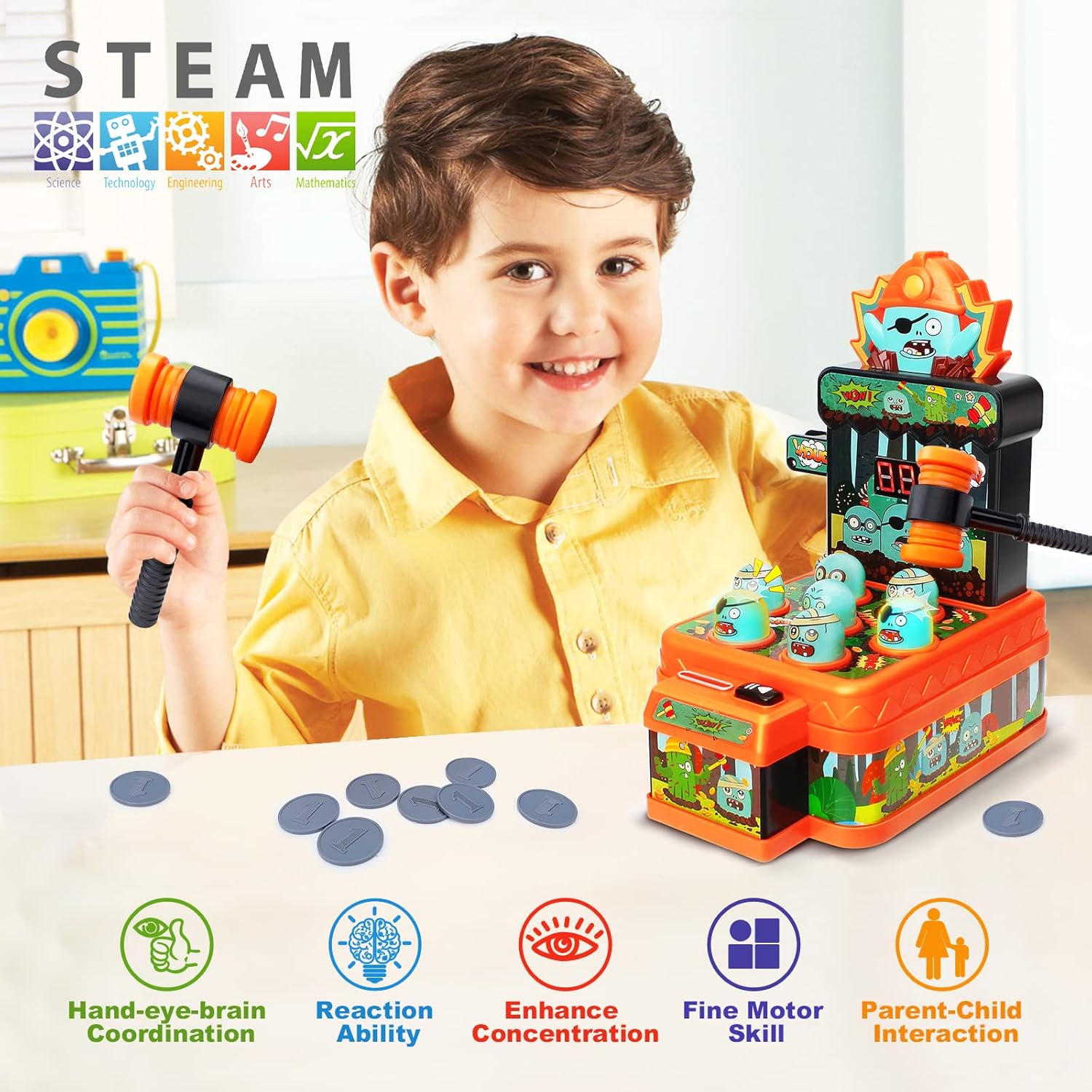 Zombies Whack Game Toys for Ki - Skee Ball Arcade recension och pris